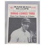 1961 NuCard Scoops Joe DiMaggio Comes Thru