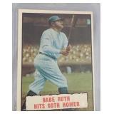 1961 Topps Babe Ruth Hits 60th Homer #401