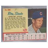 1962 Post Cereal Ron Santo #184 Chicago Cubs