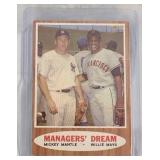 1962 Topps Mantle/Mays Managers Dream #18