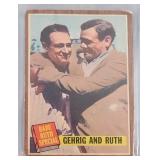 1962 Topps Ruth/ Gehrig-Babe Ruth Special #140
