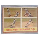 1962 Topps Tony Kubek Makes The Double Play #311