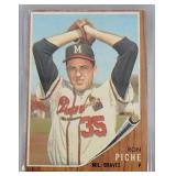 1962 Topps HIGH #582 Ron Piche  Milwaukee Braves