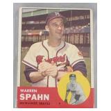 1963 Topps #320 Warren Spahn  Milwaukee Braves