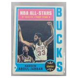 1974-75 Topps #1 Kareem Abdul-Jabbar