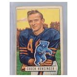 1951 Bowman #123 Chuck Hunsinger ROOKIE CARD