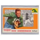 1955 Topps #49 Don Zimmerman All-American