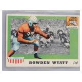 1955 Topps #77 Bowden Wyatt SINGLE PRINT