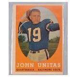1958 Topps #22 John Unitas 2nd card