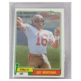 1981 Topps Joe Montana ROOKIE CARD