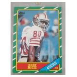 1986 Topps Jerry Rice ROOKIE CARD