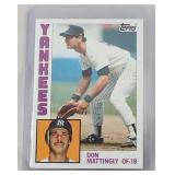 1984 Topps Don Mattingly ROOKIE CARD