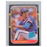 1987 Donruss Greg Maddux ROOKIE CARD