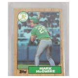 1987 Topps Mark McGwire ROOKIE CARD