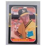 1987 Donruss Mark McGwire ROOKIE CARD