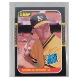 1987 Leaf Mark McGwire ROOKIE CARD