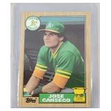 1987 Topps Jose Canseco ROOKIE CARD