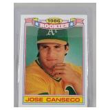 1987 Topps Rookies Jose Canseco ROOKIE CARD