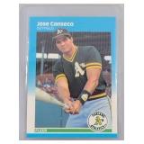 1987 Fleer Jose Canseco ROOKIE CARD