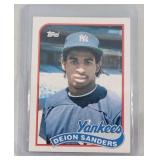 1989 Topps Traded Deion Sanders ROOKIE CARD