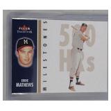 2003 Fleer Tradition Ed Mathews Milestones