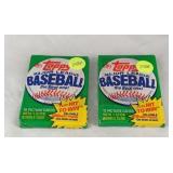 2 UNOPENED packs 1981 Topps Baseball