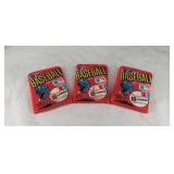 3 UNOPENED packs 1981 Donruss Baseball