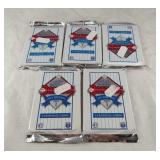 5 UNOPENED packs 1993 Donruss Baseball Series 1