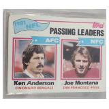 1982 Topps Joe Montana Passing Leaders