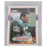 AUTOGRAPHED 1989 Dave Brown Topps