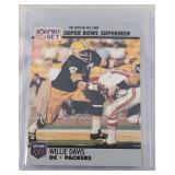 AUTOGRAPHED 1990 Willie Davis Super Bowl I