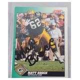 AUTOGRAPHED 1991 Matt Brock Score