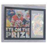 1996 Laser View Jerry Rice Eye on the Prize INSERT