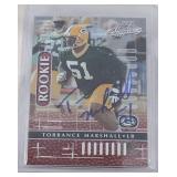 AUTOGRAPHED 2001 Torrance Marshall ROOKIE CARD