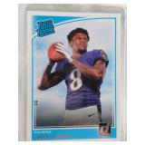 2018 Donruss Lamar Jackson Rated Rookie CARD