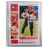 2020 Chronicles Joe Burrow ROOKIE CARD #19