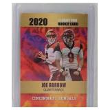 GOLD 2020 Joe Burrow ROOKIE CARD Phenoms