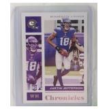 2020 Chronicles Justin Jefferson ROOKIE CARD #62