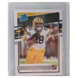 2020 Donruss AJ Dillon ROOKIE CARD