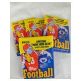 4 UNOPENED packs 1988 Topps Football