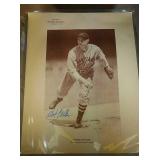 autographed Bob Feller photo with COA