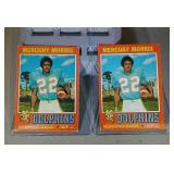 lot of 2 1971 Topps Mercury Morris #91
