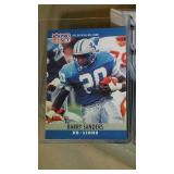 lot of 3 1990 ProSet cards - Thomas and Sanders