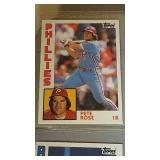 lot of 7 1984 Topps cards - Brett, Rose, & Ryan