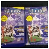 lot of 2 17 ct opened 1999 Fleer Football wax pack