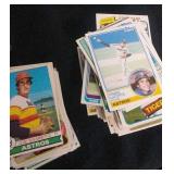 800 count box of Baseball and Football cards