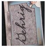 2012 Lou Gehrig patch card