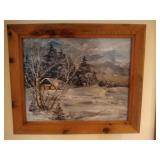 2 winter scenes - Studio Rene measures 36 inch