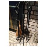 fire implements and stand - 30 inches