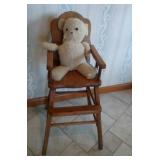 high chair and bear - chair stands 38 inch at back